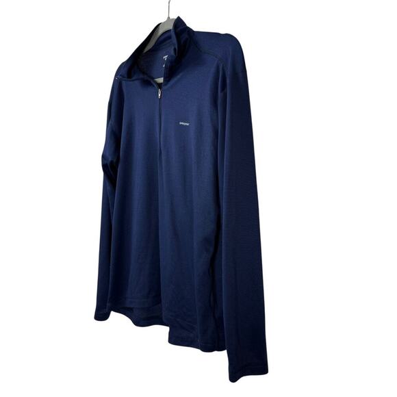 Patagonia Top Mens Large Blue Long Sleeve 1/4 Zip Apilene Pullover *FLAWED* - Picture 4 of 7